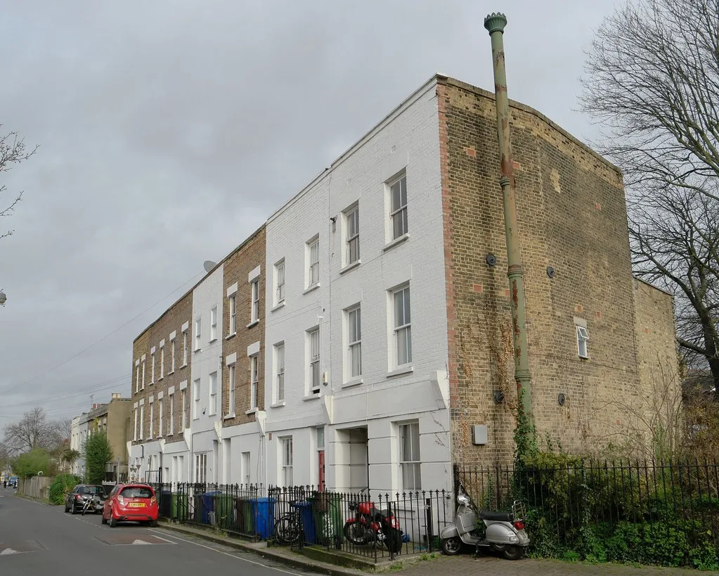 Bellenden Road, Peckham. The new school building is going up on the former Bellenden School site nearby; this photograph does not show it