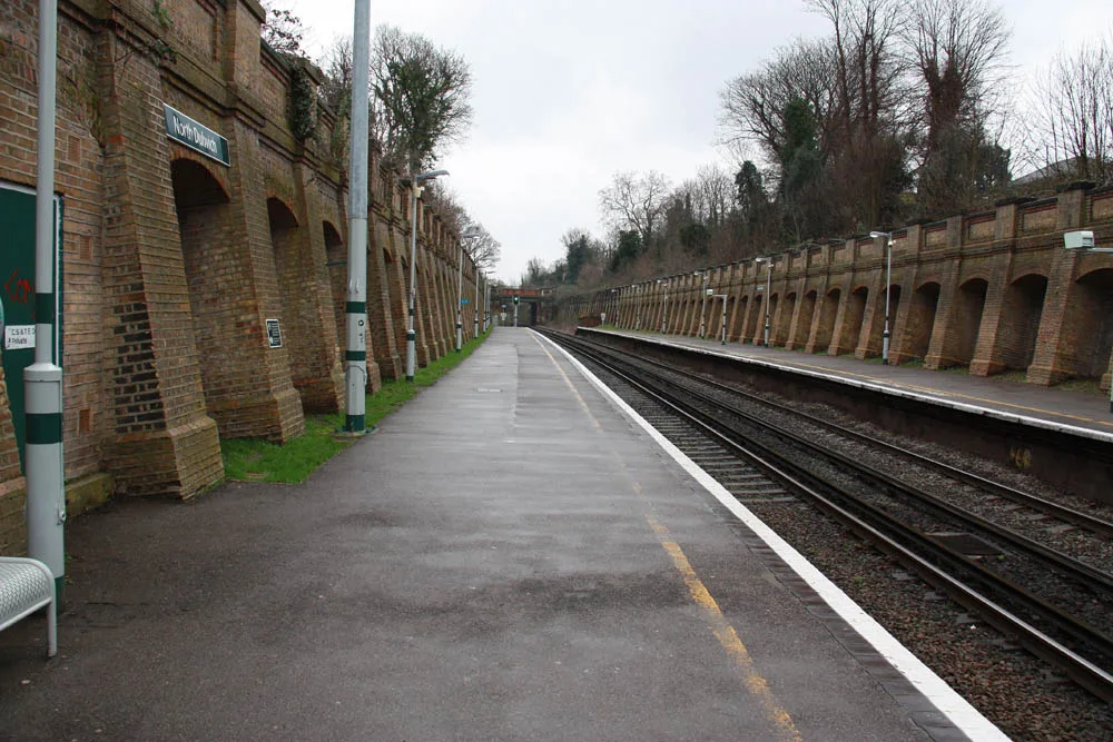 North Dulwich station. No National Rail trains run anywhere on Christmas Day, and operators publish their Boxing Day and New Year plans from October